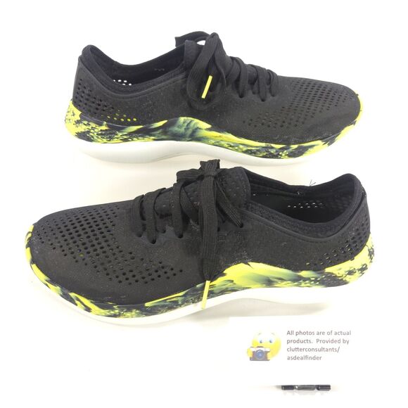 Crocs LiteRide 360 Marble Pacer Lace Up Athletic Shoe Mens Size 8 207633 Black - Picture 5 of 9